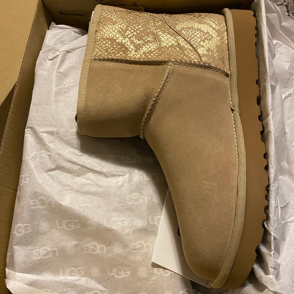Brand New Snakeskin Ugg Boots